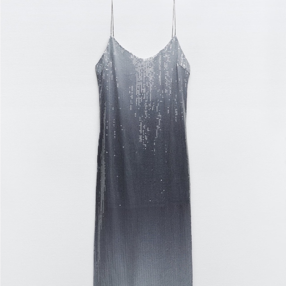 Zara limited edition celeb style sequin dress you cannot miss - Picture 6 of 8